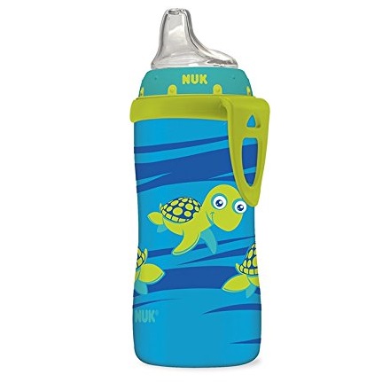 NUK Blue Turtle Silicone Spout Active Cup, 10-Ounce, only $2.59