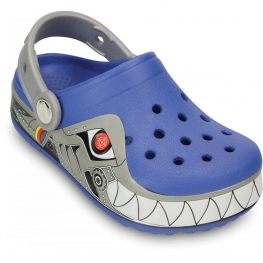 crocs Kids' Robo Shark Light-Up Clog  $14.18