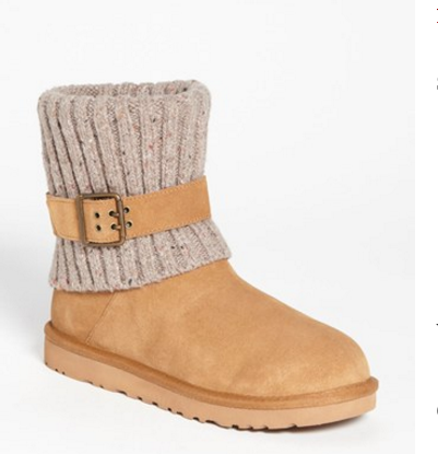 Nordstrom：UGG® Australia 'Cambridge'女款编织搭扣短靴（两色可选），仅售$119.90
