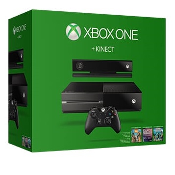 MicrosoftStore：送6款遊戲！超值！Xbox One 500GB+Kinect體感+3個遊戲套裝+1個自選遊戲+送《刺客信條：大革命》和《火星計劃》，現僅售$399.00，免運費