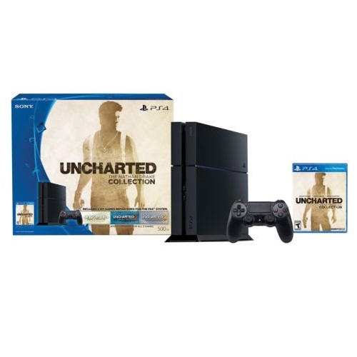 eBay：Sony PlayStation 4 500GB遊戲機+ Uncharted: The Nathan Drake遊戲套裝，原價$349.99，現僅售$289.99，免運費
