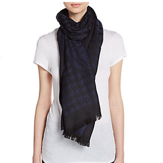 Saks Off 5th: Versace Womne's Wool Scarf, $89.99+ Free Shipping with Code