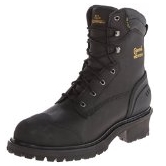 Chippewa Men's 8 Inch Oiled WP Rubber Toe CTR Logger Boot $74.20 FREE Shipping