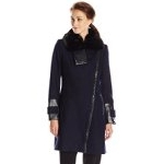 Via Spiga Women's Wool Coat with Faux Fur Collar $59.90 FREE Shipping