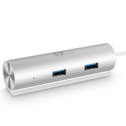 1byone  高速4端口 USB 3.0铝制金属扩展转接分线器(USB HUB)  折后仅售$9.99