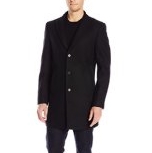 DKNY Men's Denn 34 Inch Overcoat Black Solid $46.73 FREE Shipping