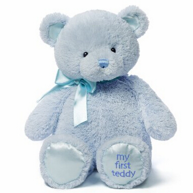 新低！Gund My First Teddy Bear 蓝色泰迪熊(18英寸)   $17.17 