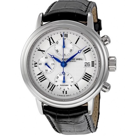 AYMOND WEIL Maestro Automatic 46 Hour Power Reserve Chronograph Men's Watch Item No. 7737-STC-00659, only $829.00, free shipping after using coupon code