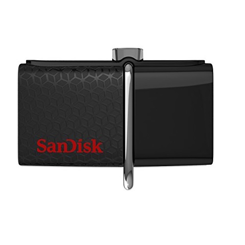 SanDisk Ultra 64GB USB 3.0 OTG Flash Drive With micro USB connector For Android Mobile Devices- SDDD2-064G-G46, only $17.49