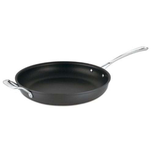 Cuisinart 6422-30H Contour Hard Anodized 12-Inch Open Skillet with Helper Handle, only $23.94