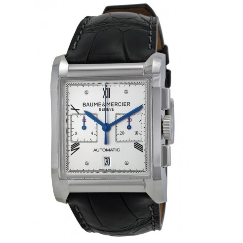 Baume and Mercier Hampton Milleis Silver Dial Alligator Leather Men's Watch Item No. 10032, only $1995.00, free shipping after using coupon code 