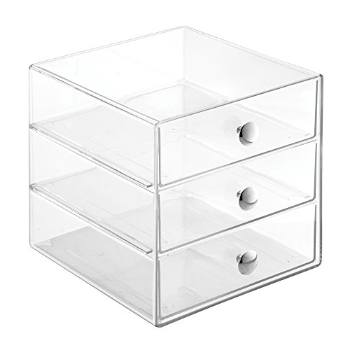 InterDesign 3 Drawer Storage Organizer, Clear, only $10.99