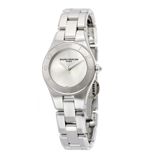 BAUME ET MERCIER Linea Silver Dial Stainless Steel Ladies Watch Item No. 10138, only $399.00, free shipping after using coupon code 