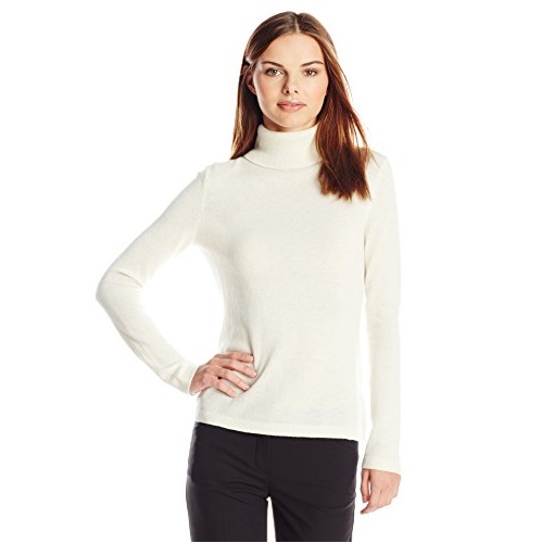 Lark & Ro Women's Cashmere Slim-Fit Turtleneck Sweater, only $39.86
