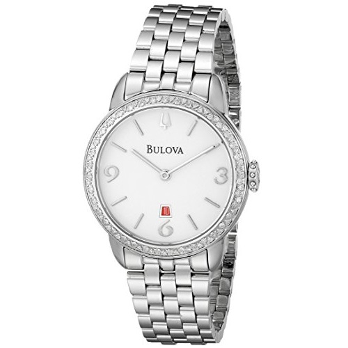 Bulova Women's 96R183 Analog Display Analog Quartz Silver Watch, only $183.99, free shipping