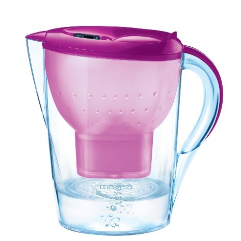 MAVEA 1009652 Marella XL 8-Cup Water Filtration Pitcher, Purple, ONLY  $17.76