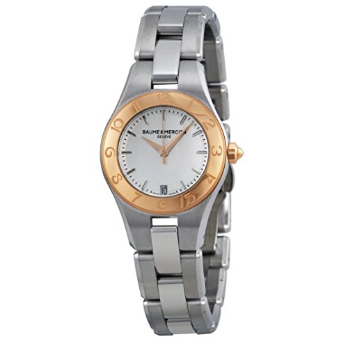 Baume & Mercier Linea Silver Dial Stainless Steel Ladies Watch Item No. 10079, only $579.00, free shipping after using coupon code 