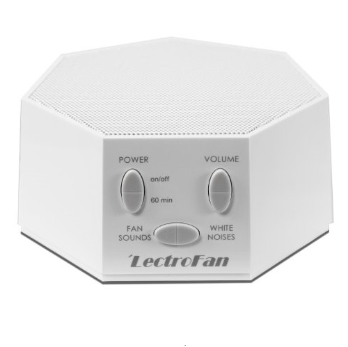 LectroFan ASM1007 Fan Sounds & White Noise Machine- White, only$34.99 + $5 shipping