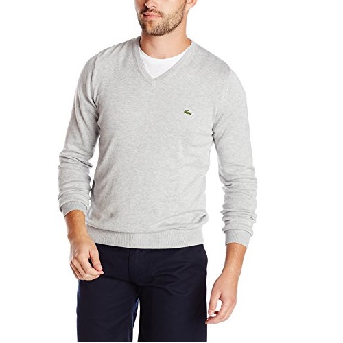 Lacoste Men's Classic Long-Sleeve Cotton Sweater, only $37.49, free shjipping after using coupon code 