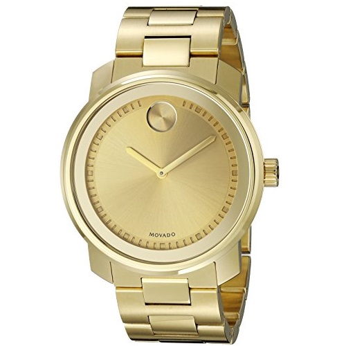 Movado Men's 3600258 Bold Analog-Display Swiss Quartz Gold-Tone Watch, only $447.19, free shipping after using coupon code 