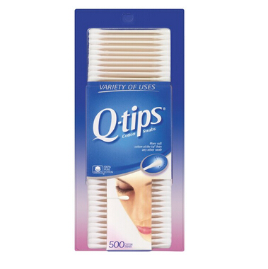 Q-tips Cotton Swabs, 500 ct  	$2.48 