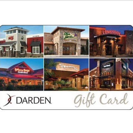 ebay現有$50 Darden Restaurants 餐飲禮品卡  僅售$42.50
