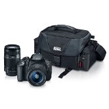史低价！Canon佳能EOS Rebel T5i单反相机+EF-S 18-55mm f/3.5-5.6 IS II镜头+EF-S 55-250mm f/4.0-5.6 IS II镜头+相机包 $699 免运费