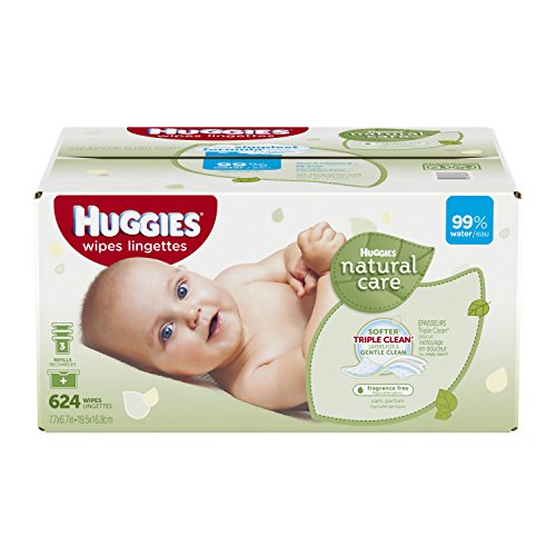 銷售第一！史低價！Huggies好奇 Natural Care嬰兒濕巾，624片，原價$18.99，現點擊coupon后僅售$9.67，免運費