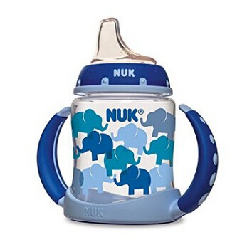 NUK Fashion 大象圖案 男寶寶學飲杯  特價僅售$3.80