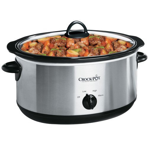 Crock-Pot 不锈钢 7夸脱 慢煮锅，原价$49.99，现仅售$29.99，免运费。