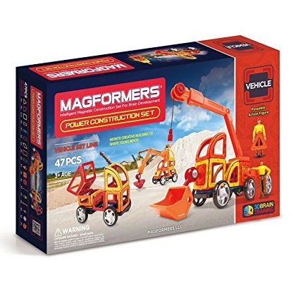 史低價！Magformers建築機械 磁力搭建玩具，原價$112.00，現僅售$54.99，免運費
