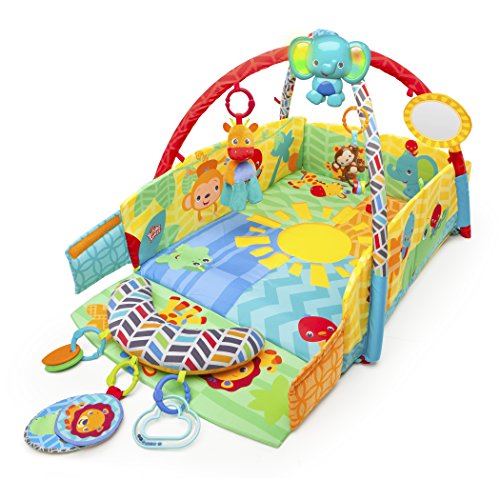 史低价！Bright Starts Sunny Safari超豪华多功能婴儿健身架/游戏垫，原价$79.99，现仅售$54.84，免运费