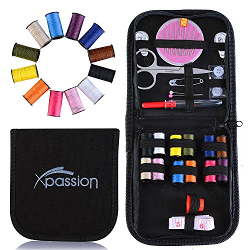 Professional Travel Sewing Kits Xpassion Sewing Kit Accessories for Beginners Kids Children Girls Adults, only $6.99 after  using coupon code 