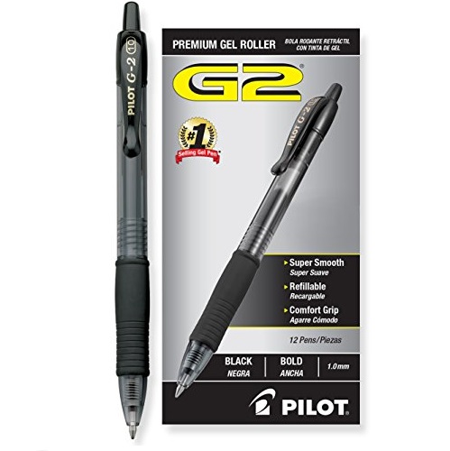 Pilot G2 Retractable Premium Gel Ink Roller Ball Pens, Bold Pt, Dozen Box, Black (31256), only $8.79 after clipping coupon, free shipping
