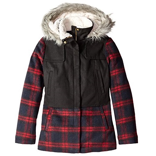 London Fog伦敦雾  Block Wool Coat 女生 外套，原价$100.00，现仅售 $22.99 