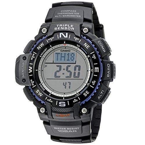 Casio Men's SGW-1000-1ACR Triple Sensor Digital Display Quartz Black Watch, only $48.30, free shipping
