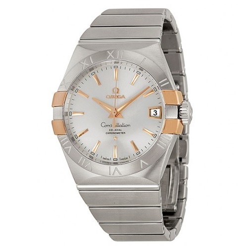 OMEGA Constellation Co-Axial Automatic Steel and Rose Gold Men's Watch 12320382102004 Item No. 123.20.38.21.02.004, only $3,445.00, free shipping after using coupon code