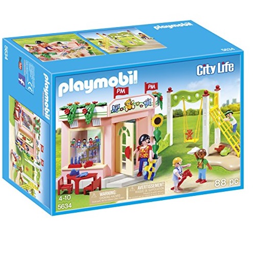 PLAYMOBIL Preschool with Playground Playset Building Kit, only $12.51 