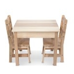 Melissa & Doug Wooden Table and 2 Chairs Set $64.99 FREE Shipping