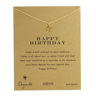 Dogeared Happy Birthday Reminder Necklace  $29.99