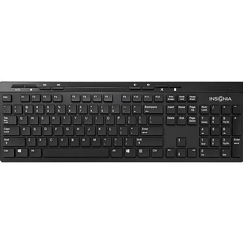 Insignia - Wireless Keyboard - Black   $6.99