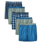 Hanes Men's Exposed Waistband Woven Boxers Shorts Underwear $5.00 FREE Shipping on orders over $49