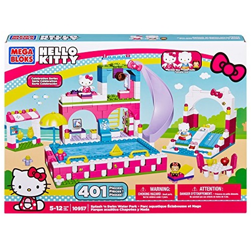 史低价！Mega Bloks Hello Kitty滑梯水公园积木，原价$29.99，现仅售$14.99