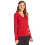 Lark & Ro Women's Cashmere Slim-Fit V-Neck Sweater $34.76 FREE Shipping on orders over $49
