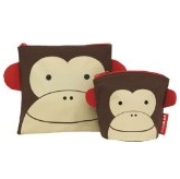 Skip Hop Zoo Reusable Sandwich and Snack Bag Set, Monkey $5.99 FREE Shipping on orders over $49