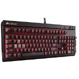 史低价！Corsair海盗船Gaming STRAFE cherry茶轴红色背光机械键盘$69.99 免运费