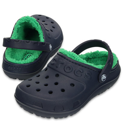 Crocs.com: 现有儿童款加绒洞洞鞋折扣热卖（两色可选），只要$9.99，需使用折扣码