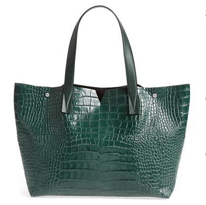 Nordstrom: Vince 'Medium' Croc Embossed Leather Tote, $356.98+ Free Shipping