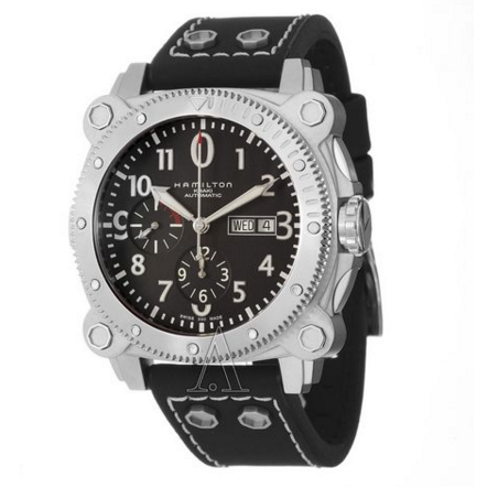 新低價！Ashford現有HAMILTON 漢米爾頓卡其海軍系列BeLOWZERO H78686333 男款機械腕錶，僅售$699