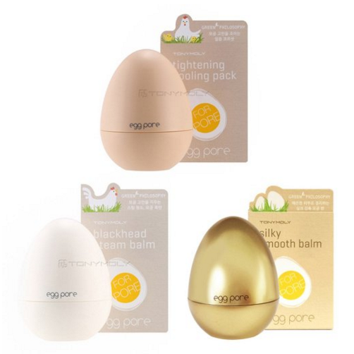 Amazon: Tonymoly New Egg Pore Set (Blackhead Steam Balm+Cooling Pack+Smooth Balm) $22.03